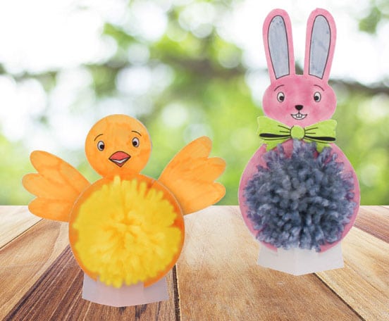 Lapin ou d’un Poussin en Pompons