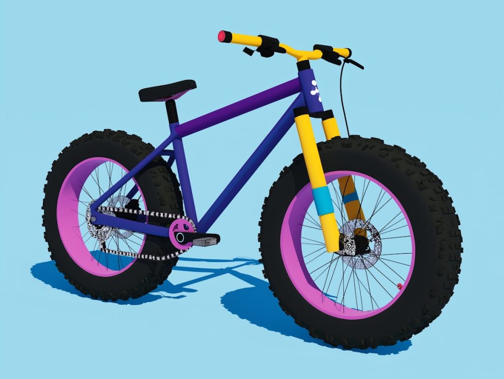 Vélo sur route en été – illustration pour événement inspiré du Tour de France