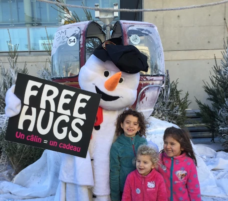 Ambiance féerique d’une animation de Noël immersive à Montpellier