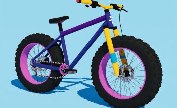 Vélo sur route en été – illustration pour événement inspiré du Tour de France