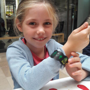 Bracelet en carte à gratter